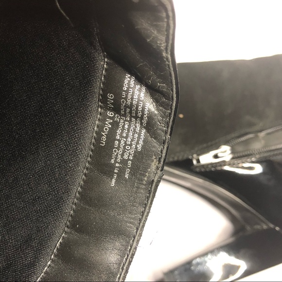 Nine West Womens ankle boot 9 black triangle heel - Picture 8 of 13